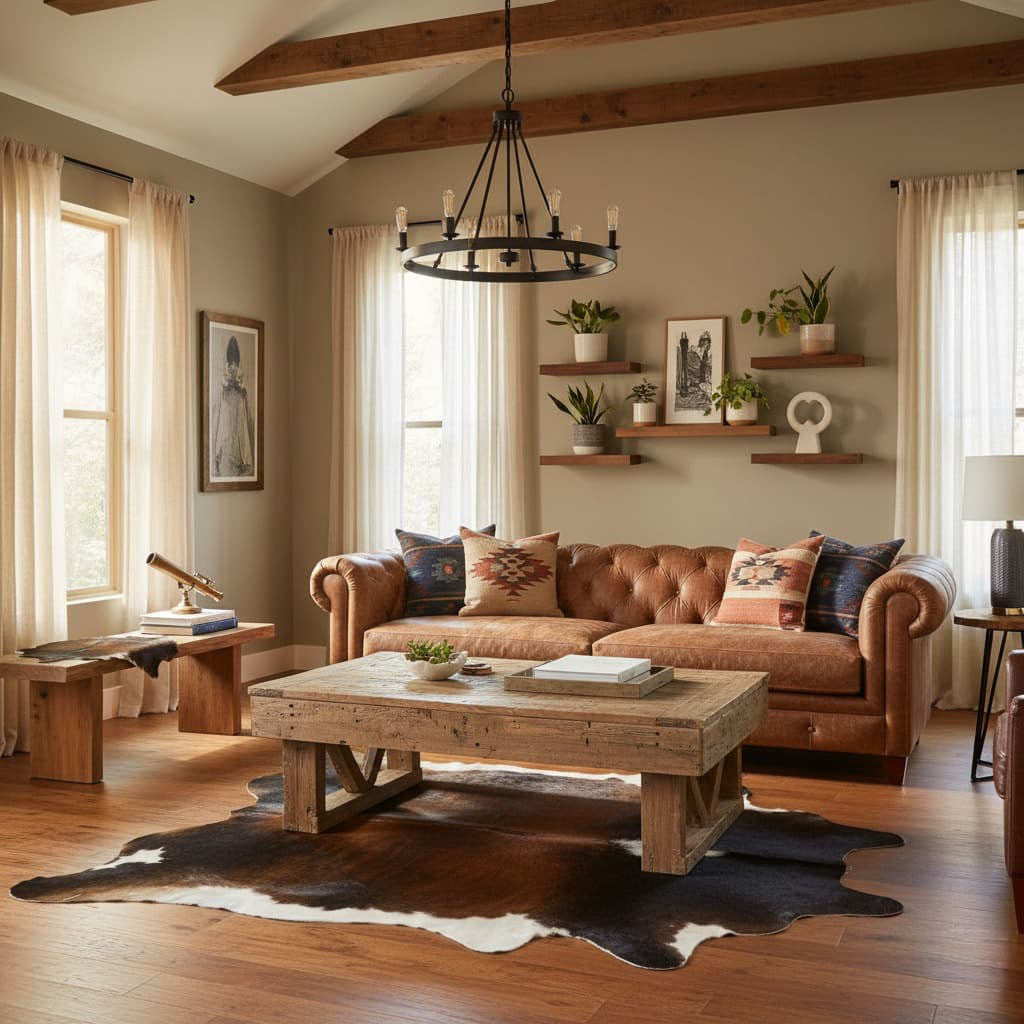 Cowhide Rug - Hair-On Tri-Color - Premium Quality - Versatile Home Decor - 6x8 ft