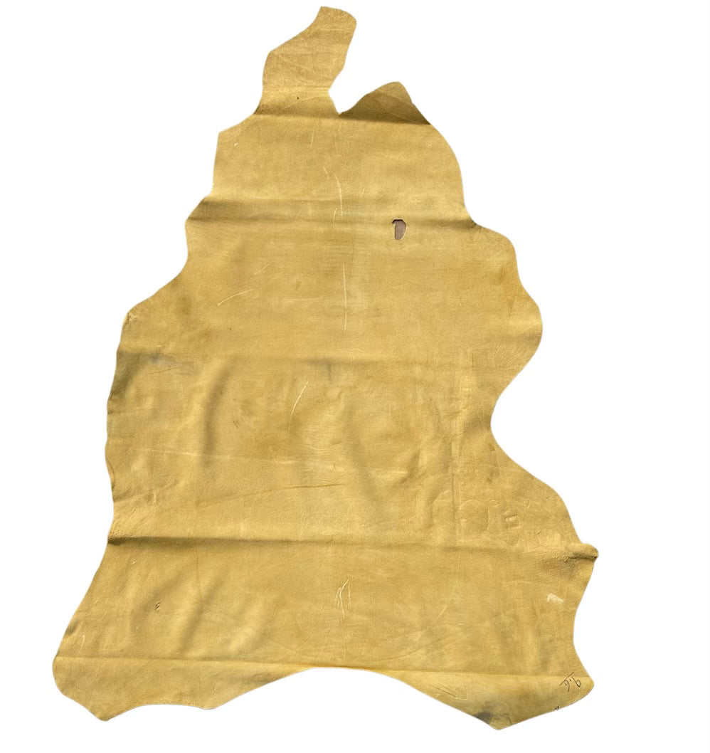 Deer Leather Rug - 10-12 sqft Genuine Naked Leather - Versatile Upholstery Wall Hanging - Elegant Durable Design