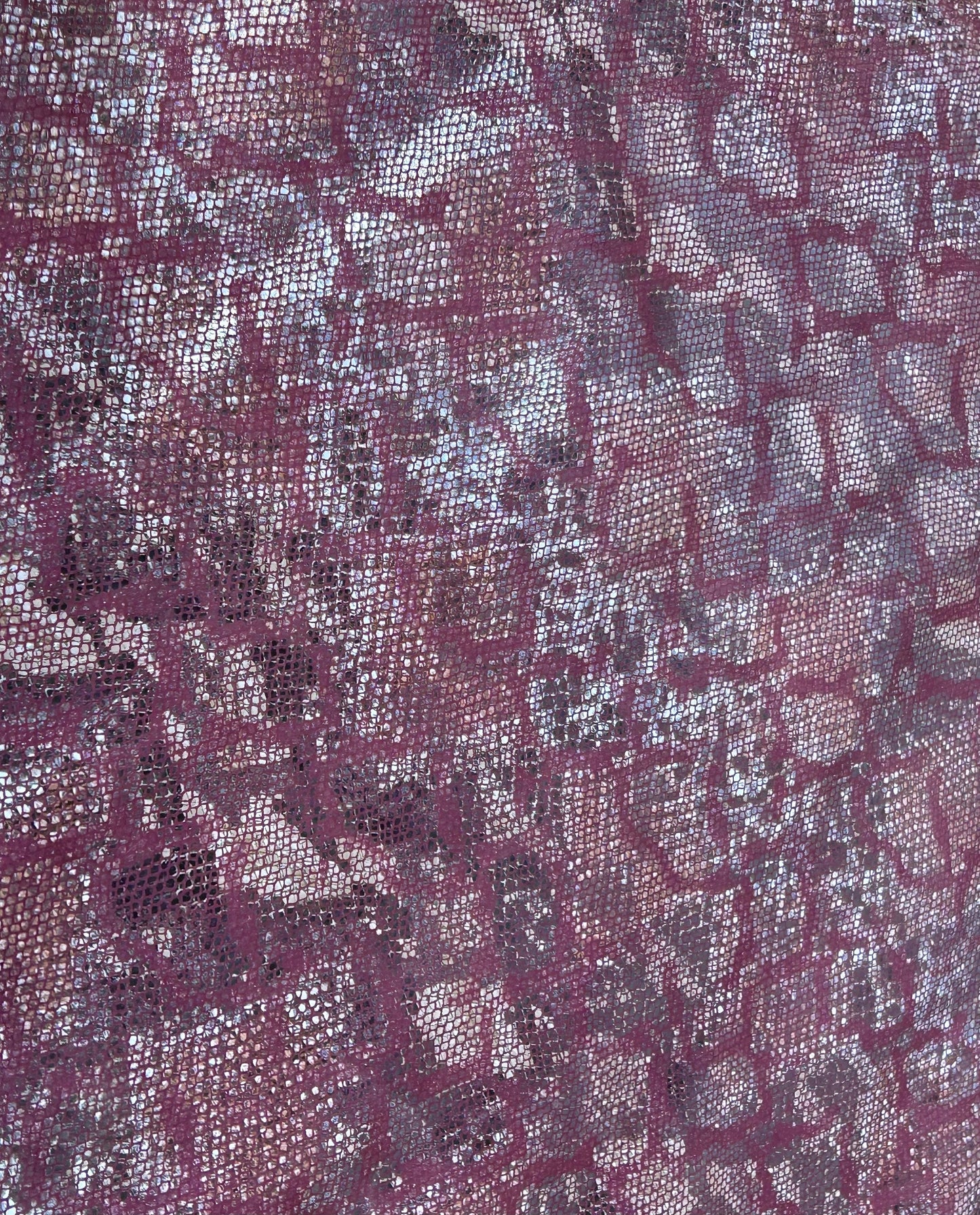 Italian Goat Leather Imitation Snake Skin