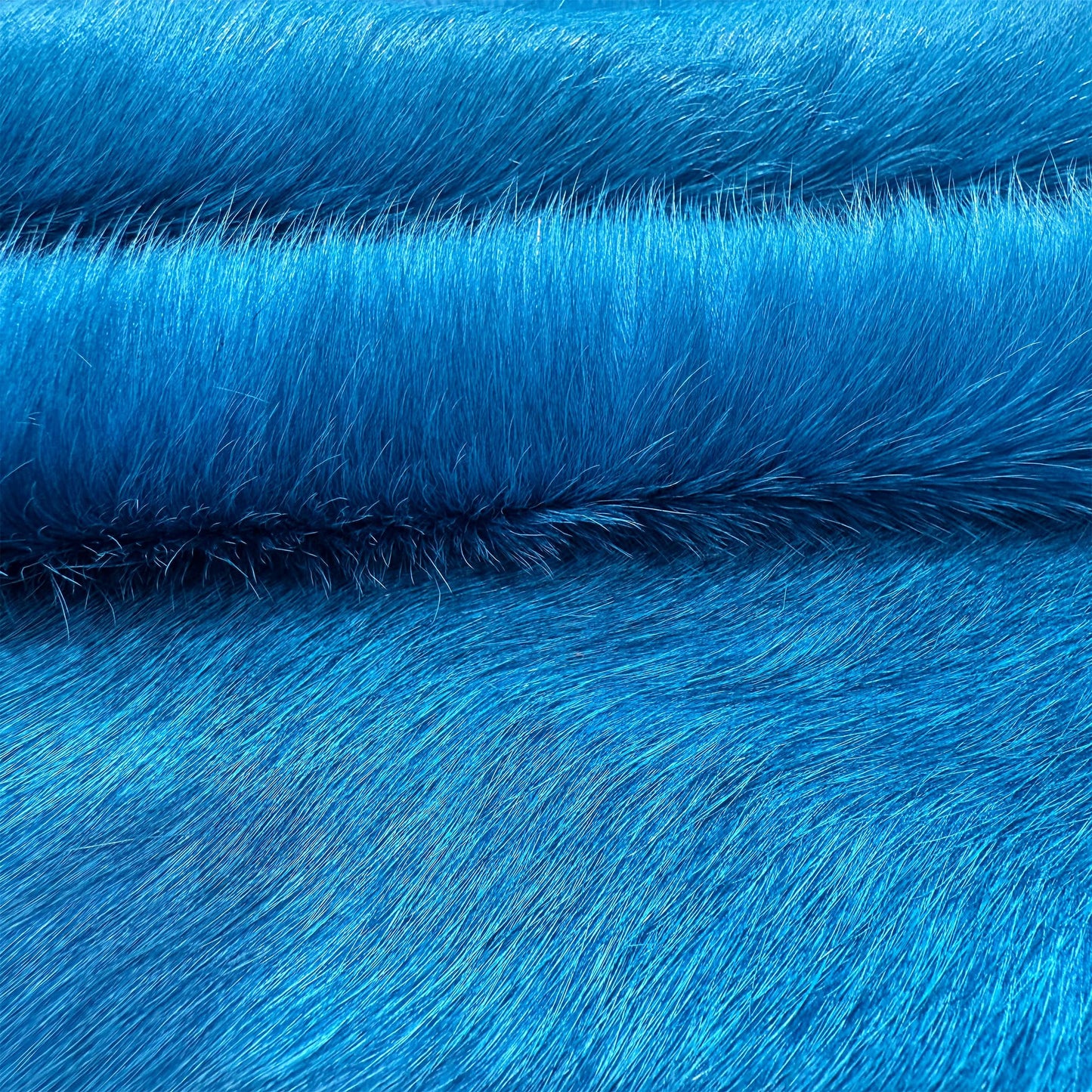 Premium Dyed Hair-On Cowhide Rug Blue - Natural Pattern First Grade
