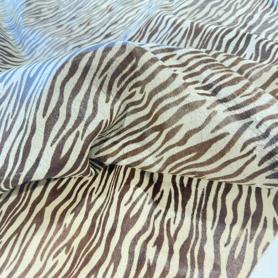 Cowhide Hair-On Leopard Print Design | Natural Cut & 6' x 6' Feet – Colombian Origin