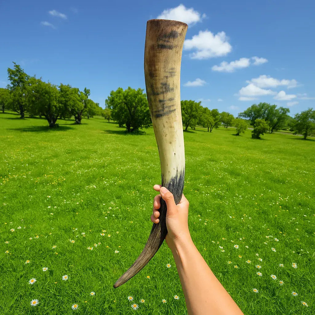 Natural Unpolished Longhorn | Raw Decorative Display Horn – 24" to 30" Inches