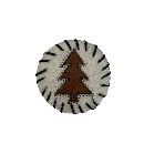 Cowhide Hair-On Coasters | Christmas Pattern – 4" Round