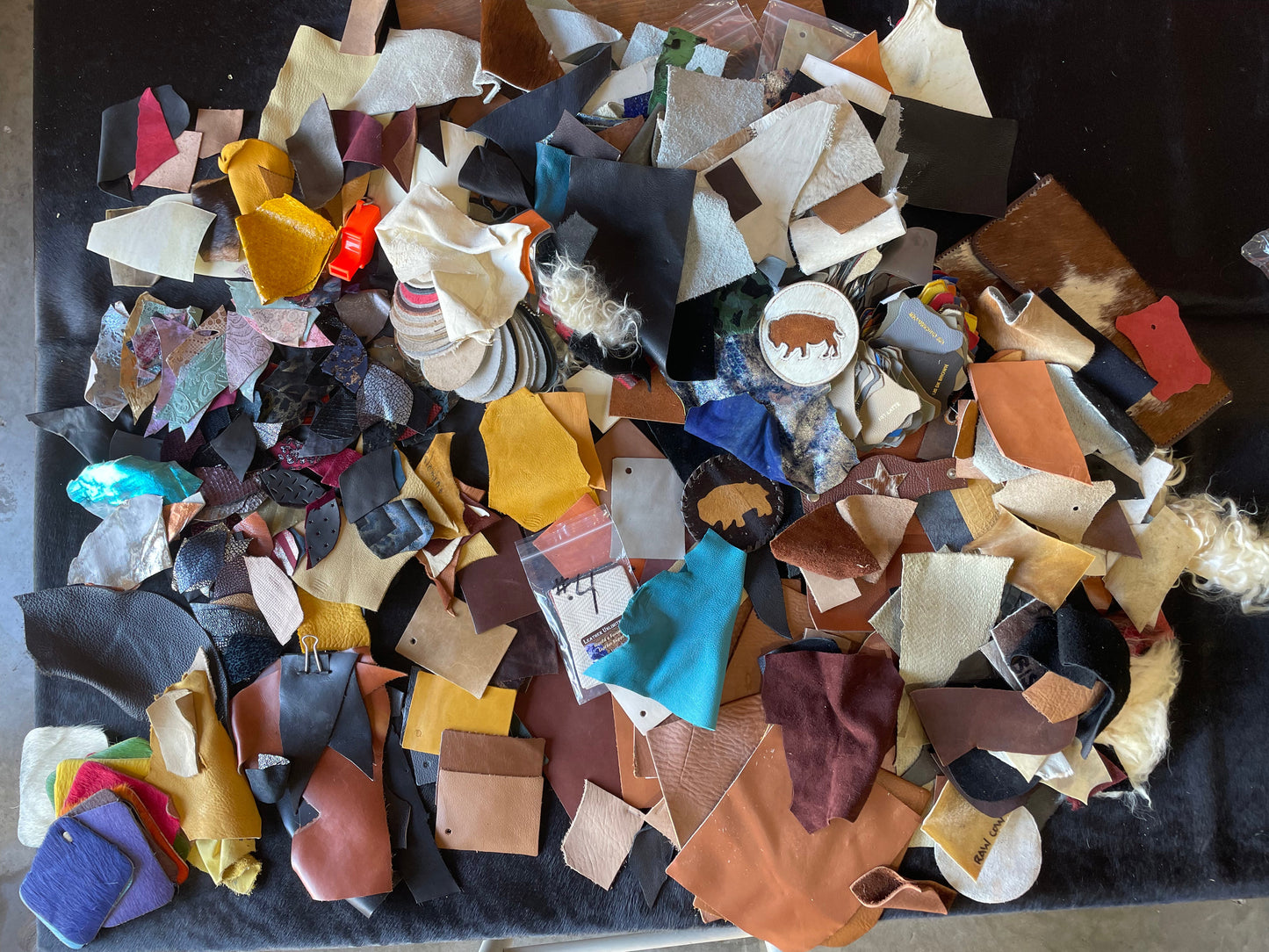Cowhide Leather Scraps | Genuine Hide for Crafting