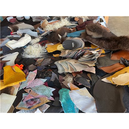 Leather Scraps per Pound