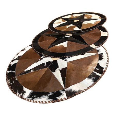 Hair-On Leather Christmas Tree Skirt