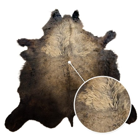 TRAHIDE Premium Bison Hide - First Grade Leather for Upholstery & Rugs