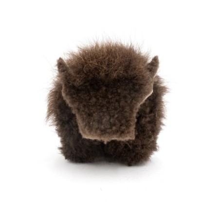 TRAHIDE Buffalo Bison Hide Mini Figurine - Handcrafted Decor