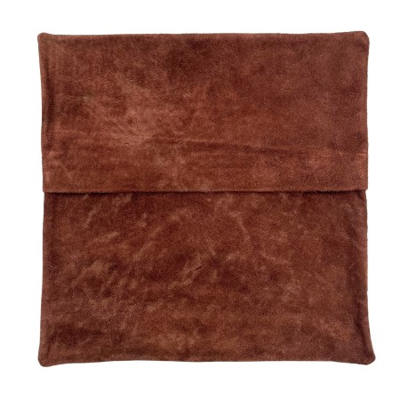 TRAHIDE - Bison Hair Pillow Cover 20"x20" - Rustic Brown Decor