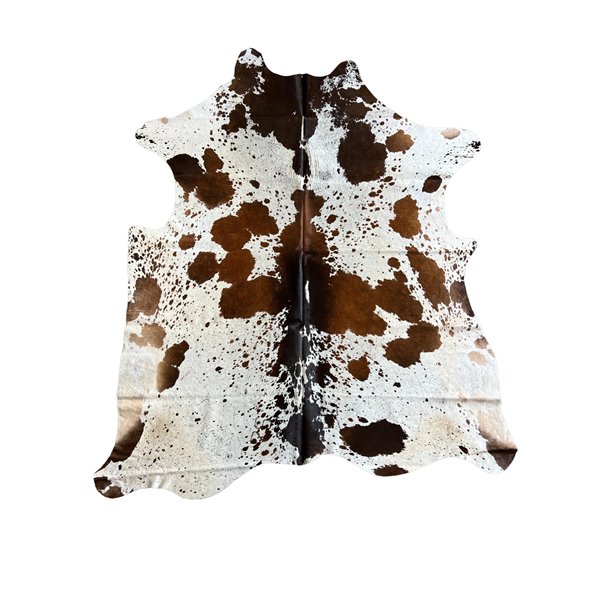 Cowhide Rug - Hair-On Colombian Exotic - Premium Home Decor - 6x8 ft Luxurious Durable