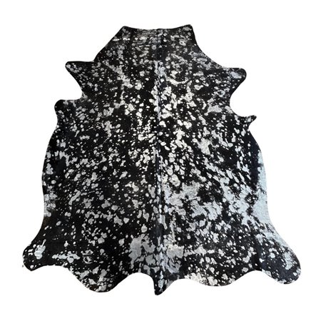 Cowhide Hair-On Metallic Rug Good Second Grade Large