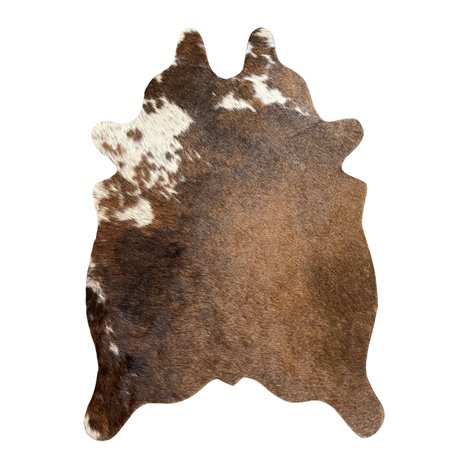 Mini Cowhide Hair-On Cut-Out Bi-Color Rug