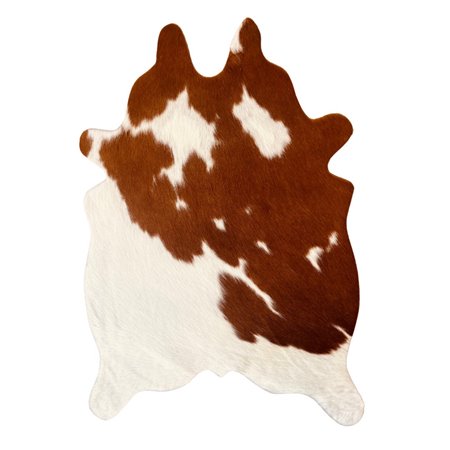 Mini Cowhide Hair-On Cut-Out Bi-Color Rug