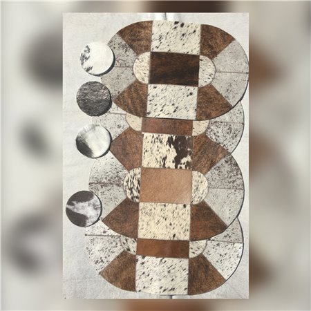 Cowhide Placemats & Coasters Oval