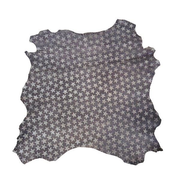 Italian Goat Leather Rug - Luxurious Decorative Material - Sparkling Stars Design - Durable & Elegant