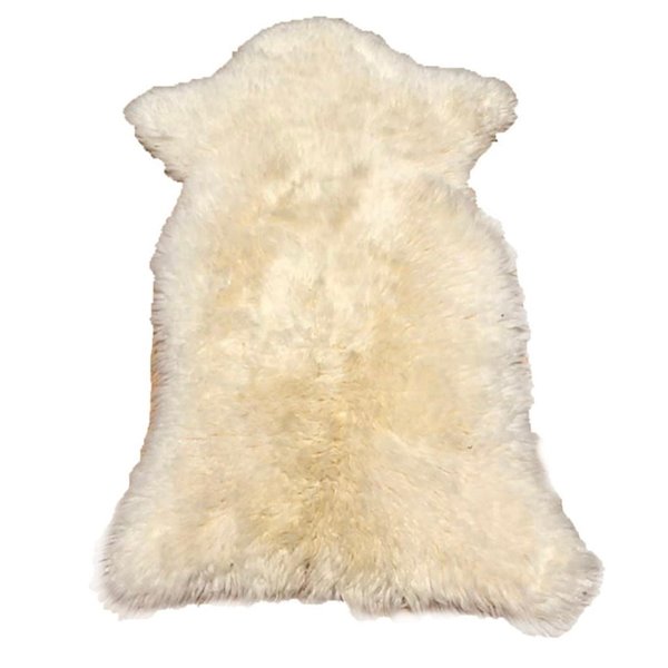 Sheep Sheepskin Rug - Luxurious Home Decor - Soft Texture - Premium Quality - Large Size - Cream Color