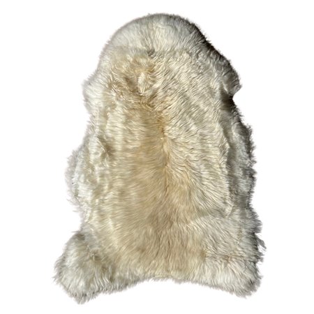 Sheepskin Rug Natural Ivory Plush Large