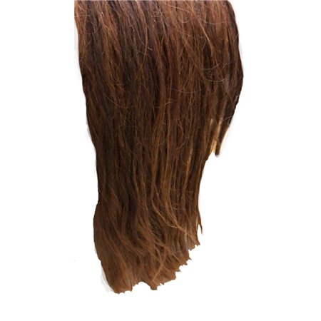 Horse Tail Hair Brown Natural Leather-On