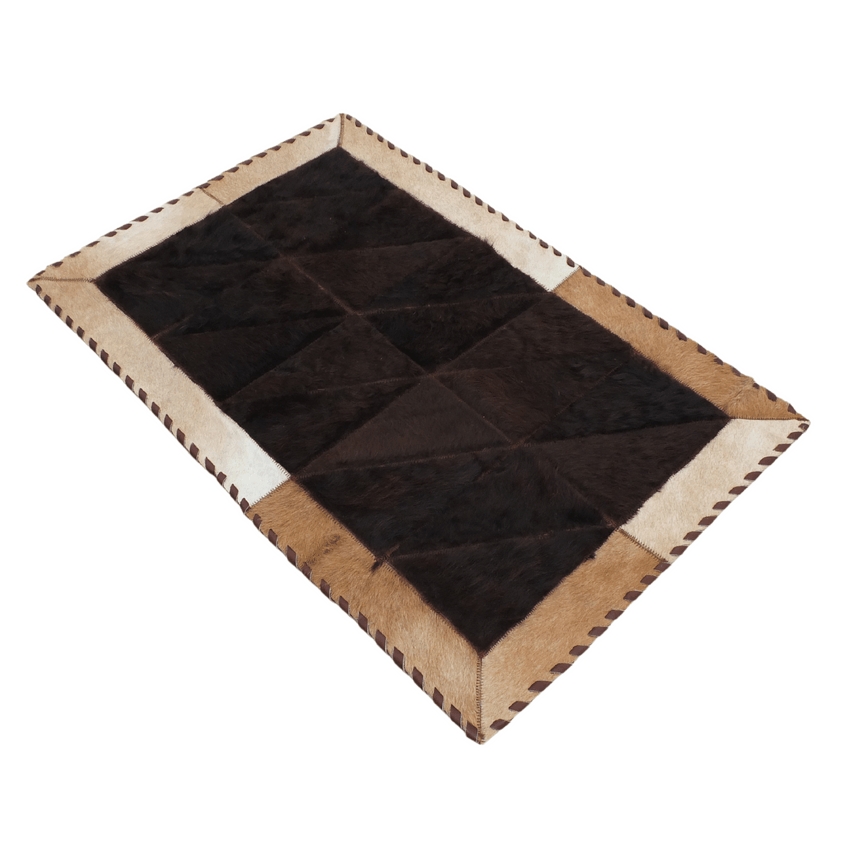 Rectangle Cowhide Rug Bison & Cowhide Accent Rug – Trahide