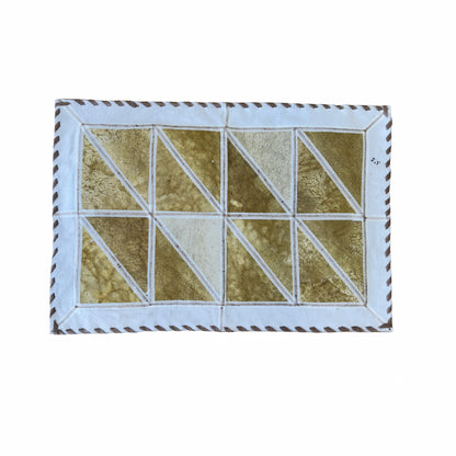 Cowhide / Bison Rug Patchwork Rectangular - Rustic Decor - Premium Quality 2x3 Feet