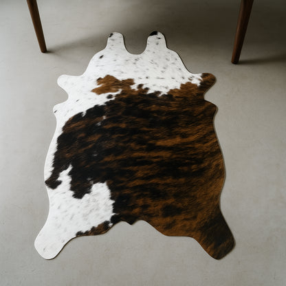 Mini Cowhide Hair-On Rug | Cut-Out Colombian Tricolor Design – (2ft x1.5ft)