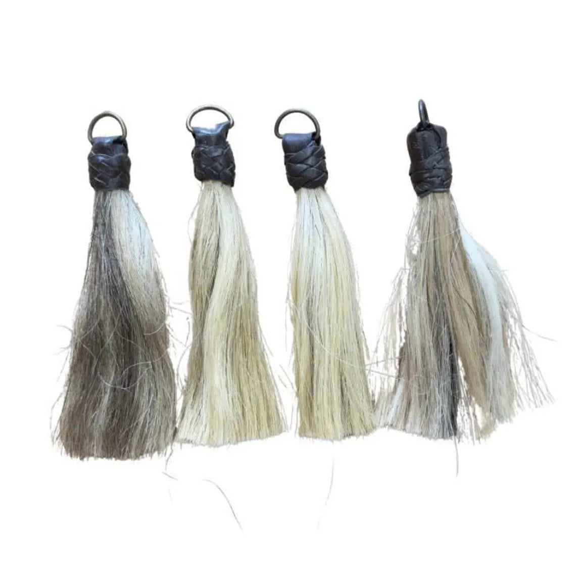 Horse Tail Tassel | Natural Texture & Color | Set of 4, 5, or 6 Inches – American Origin