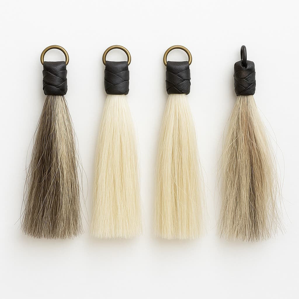 Horse Tail Tassel | Natural Texture & Color | Set of 4, 5, or 6 Inches – American Origin