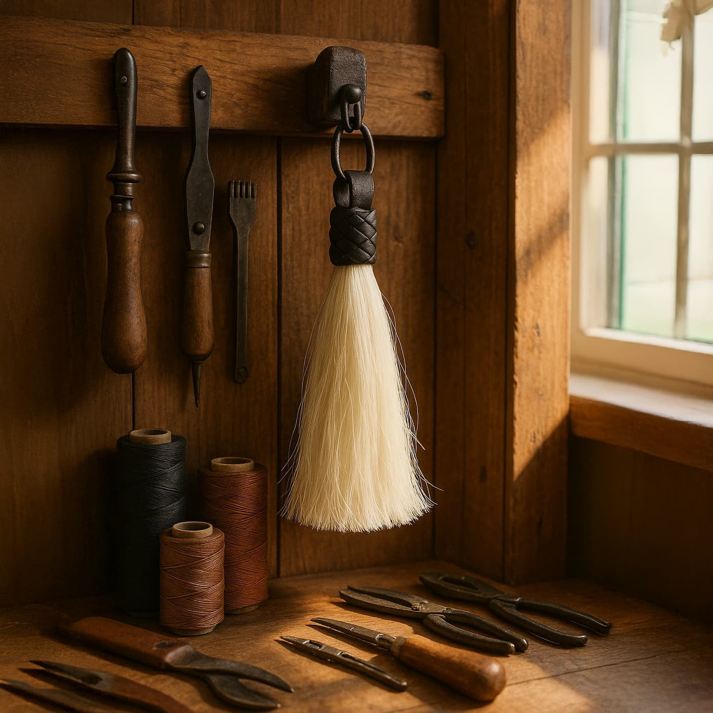 Horse Tail Tassel | Natural Texture & Color | Set of 4, 5, or 6 Inches – American Origin