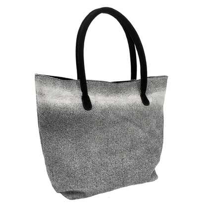 Cowhide Hair-On Tote Bag | Handcrafted Entire Piece Solid Color Design – 15" x 19" Inches
