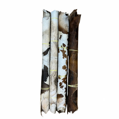 Hair-On Cow Rawhide - Premium Untanned Leather for Crafting & Leatherwork