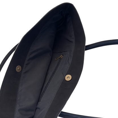 Cowhide Hair-On Tote Bag | Handcrafted Patchwork Speckled Design – 15" x 19" Inches