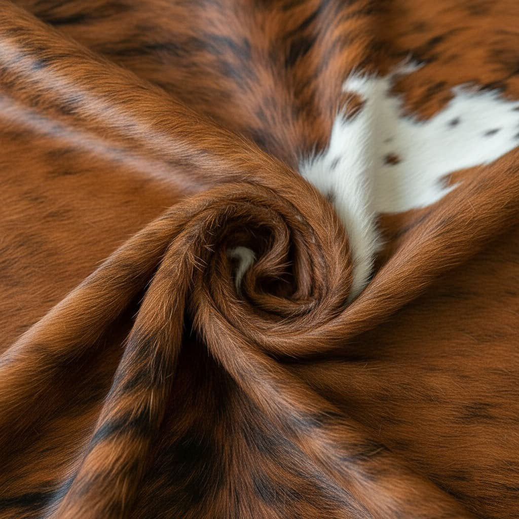 Cowhide Rug - Hair-On Tri-Color - Premium Quality - Versatile Home Decor - 6x8 ft