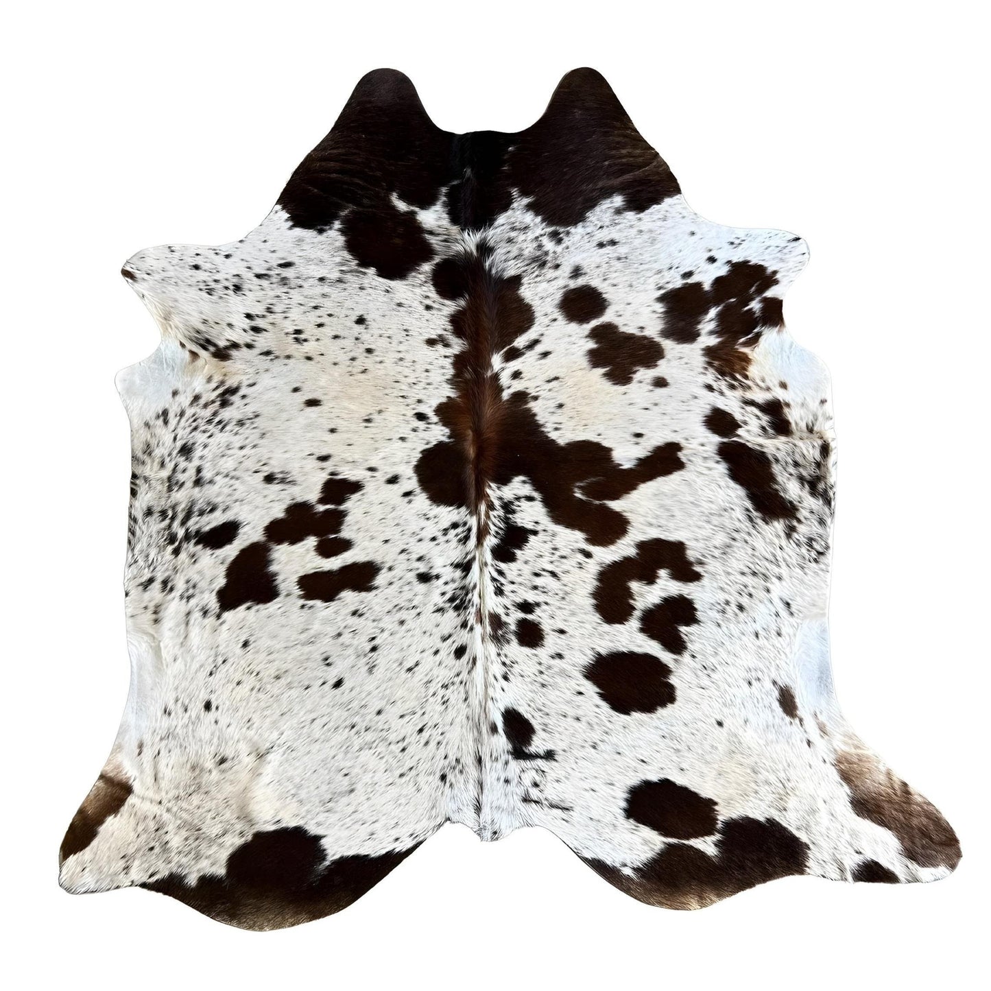 Cowhide Rug - Hair-On Tri-Color - Premium Quality - Versatile Home Decor - 6x8 ft