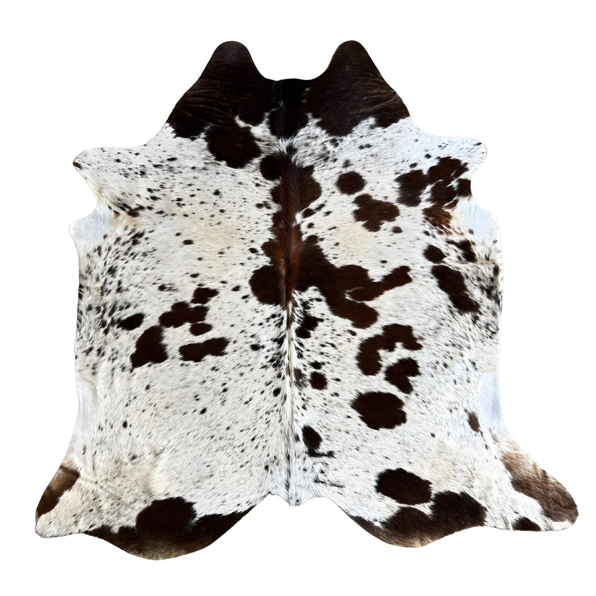Cowhide Rug - Hair-On Tri-Color - Premium Quality - Versatile Home Decor - 6x8 ft