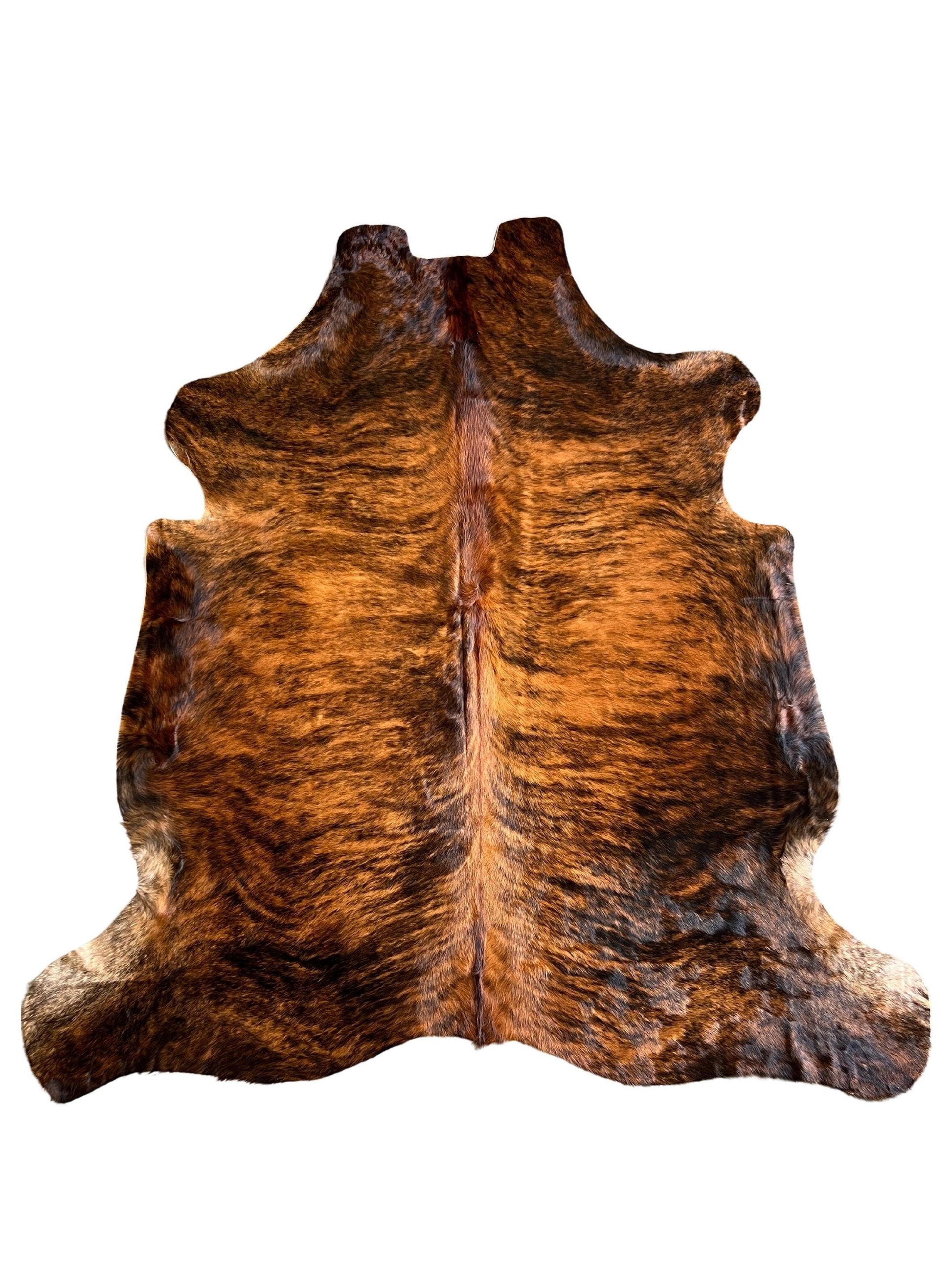 Cowhide Hair-On Brindle Rug