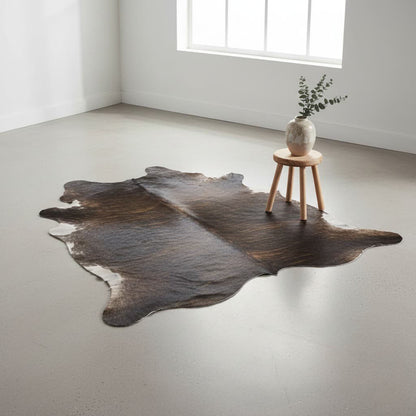 Cowhide Rug - Hair-On Brindle - Premium Quality Unique Patterns - Versatile Decorative Use - Durable Home Accent