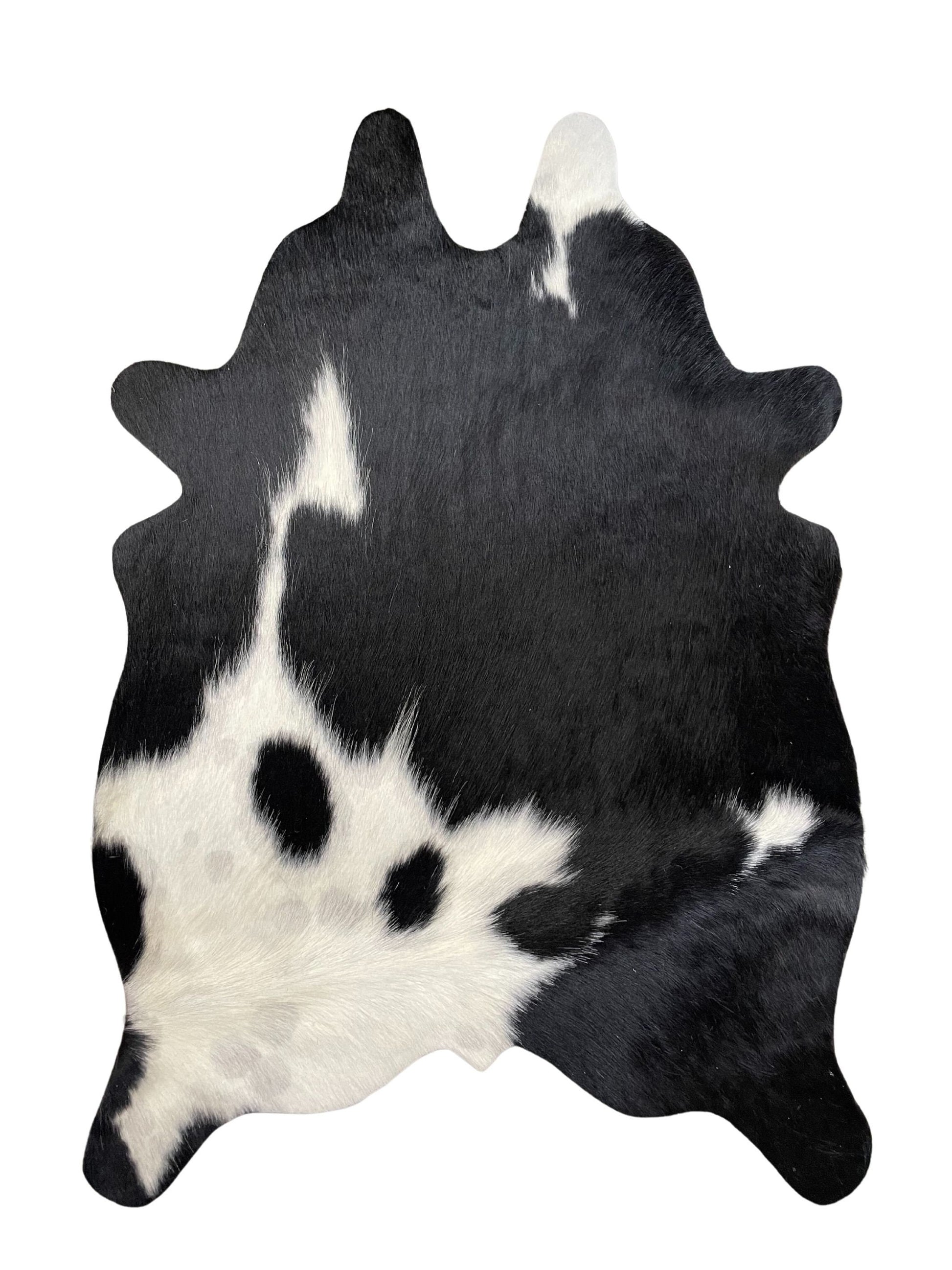Mini Cowhide Hair-On Cut-Out Bi-Color Rug