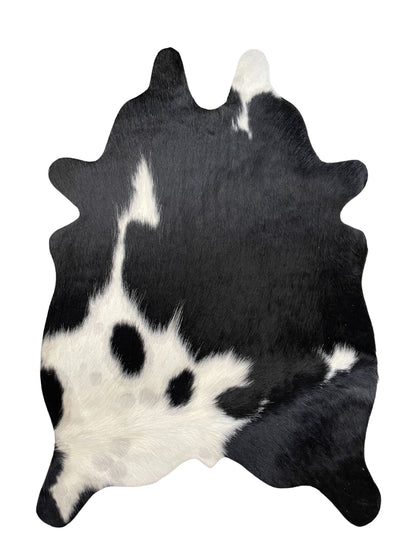 Mini Cowhide Hair-On Cut-Out Bi-Color Rug