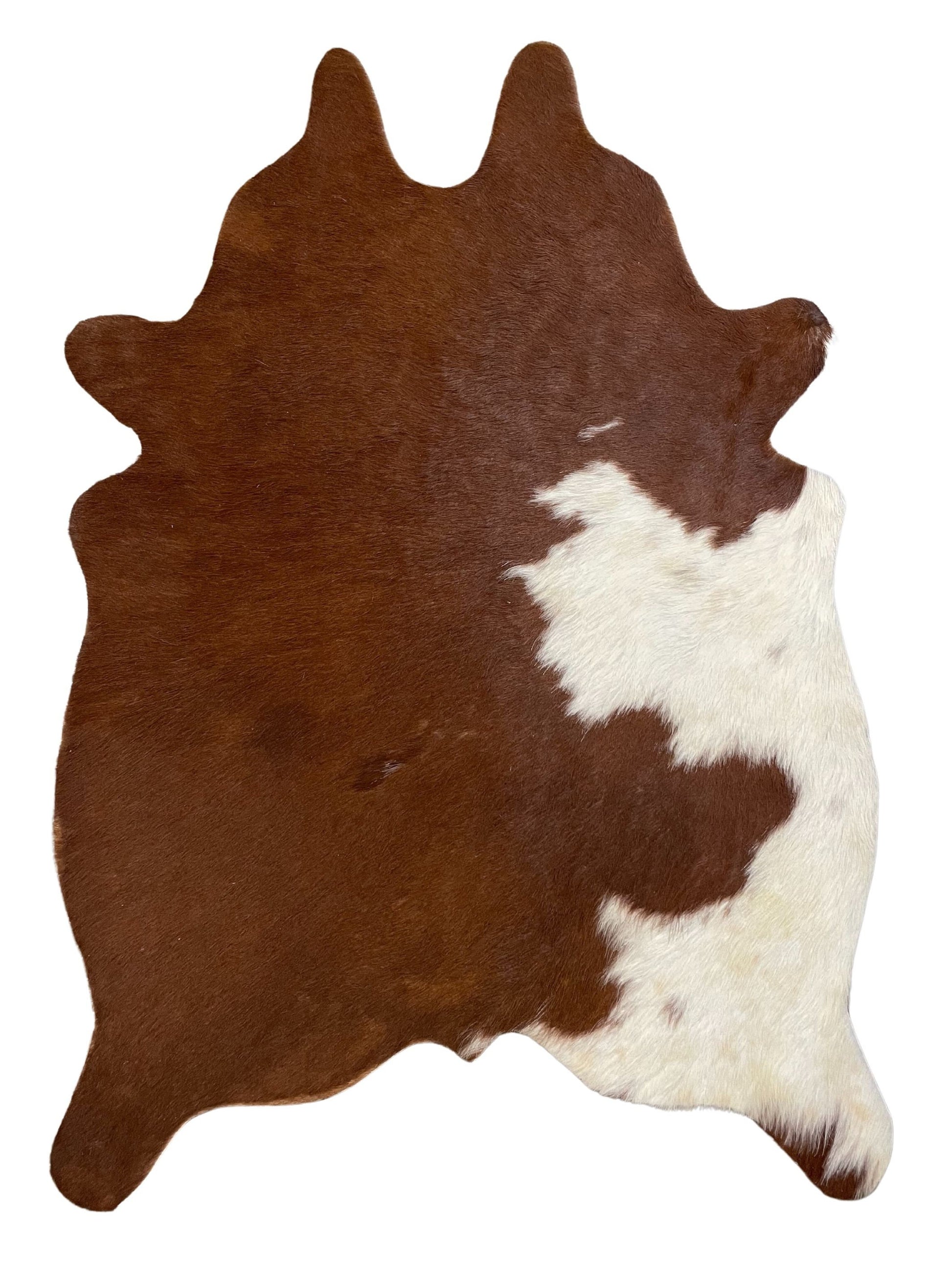 Mini Cowhide Hair-On Cut-Out Bi-Color Rug