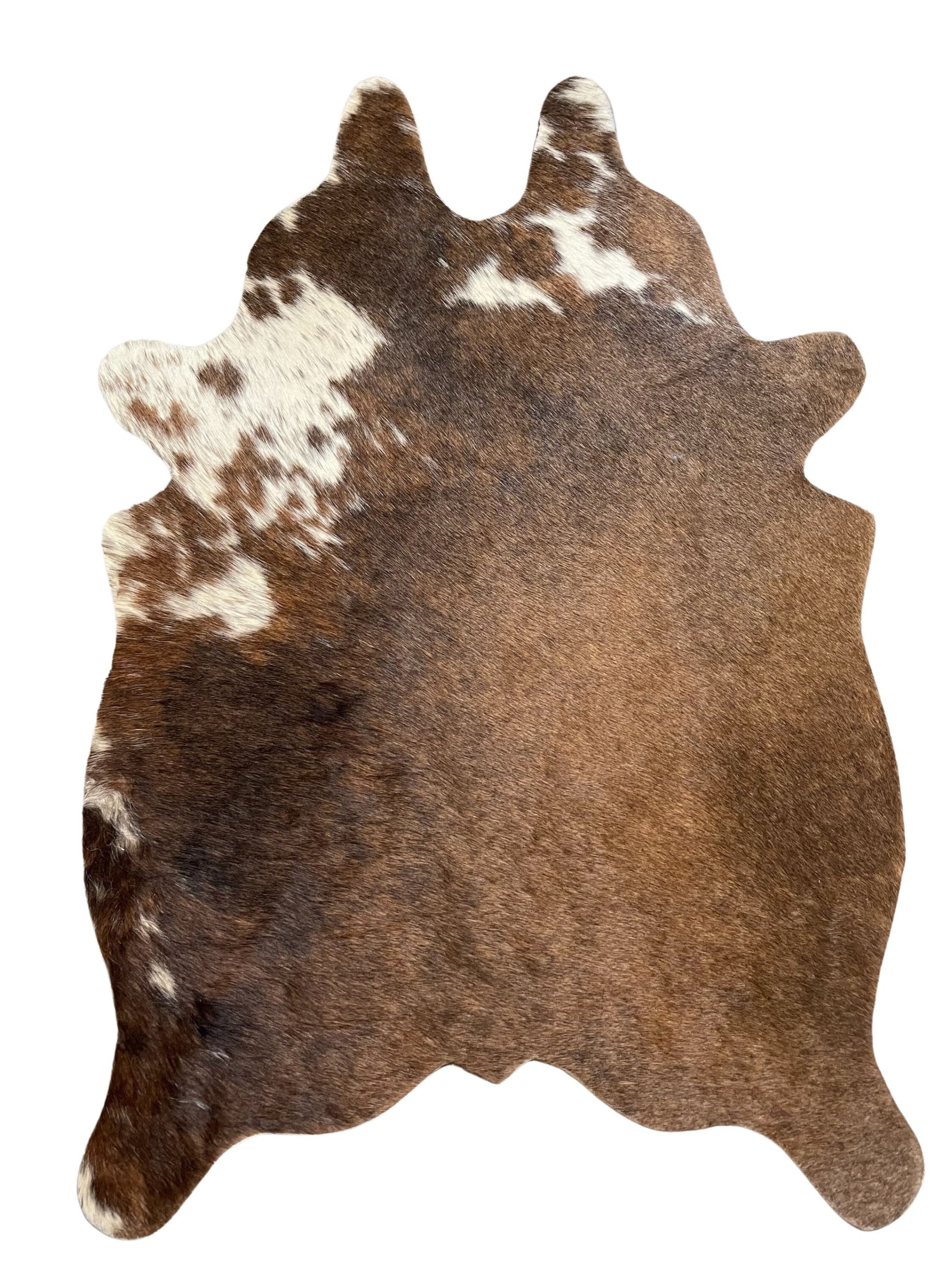 Mini Cowhide Hair-On Cut-Out Bi-Color Rug