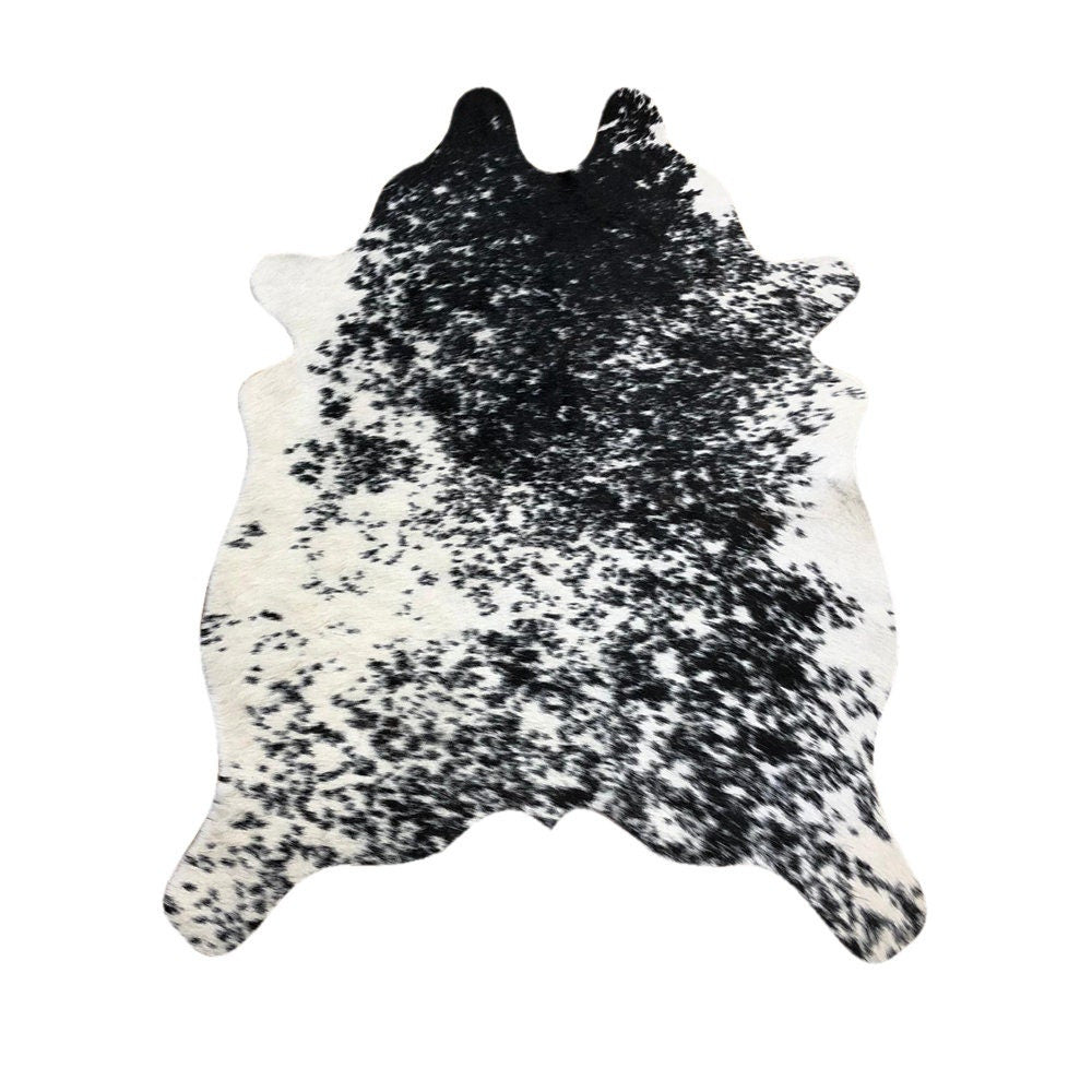 Mini Cowhide Rug | Bi-Color Cut-Out Hair-On – 30×40 in