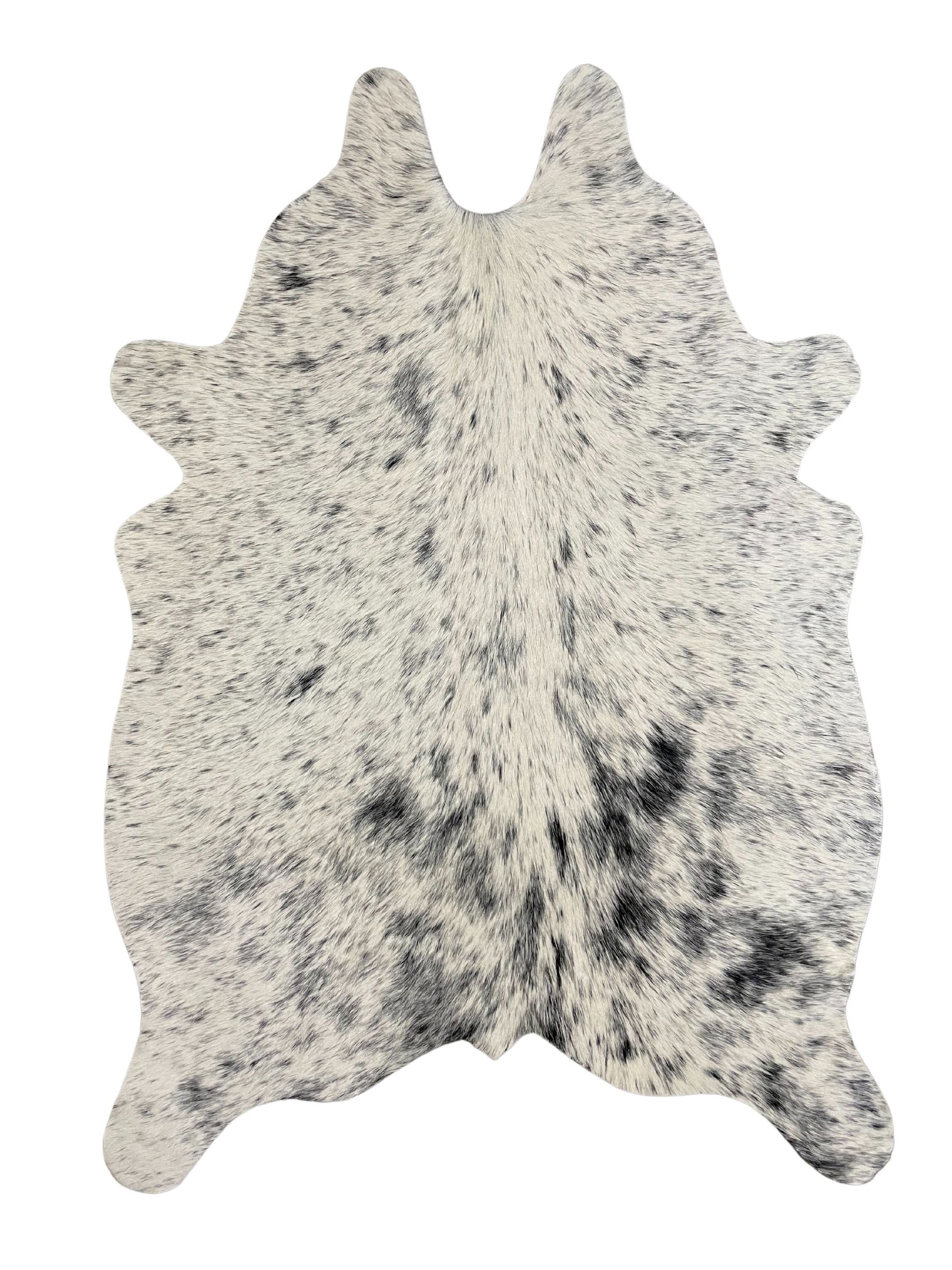 Mini Cowhide Hair-On Cut-Out Speckled Rug