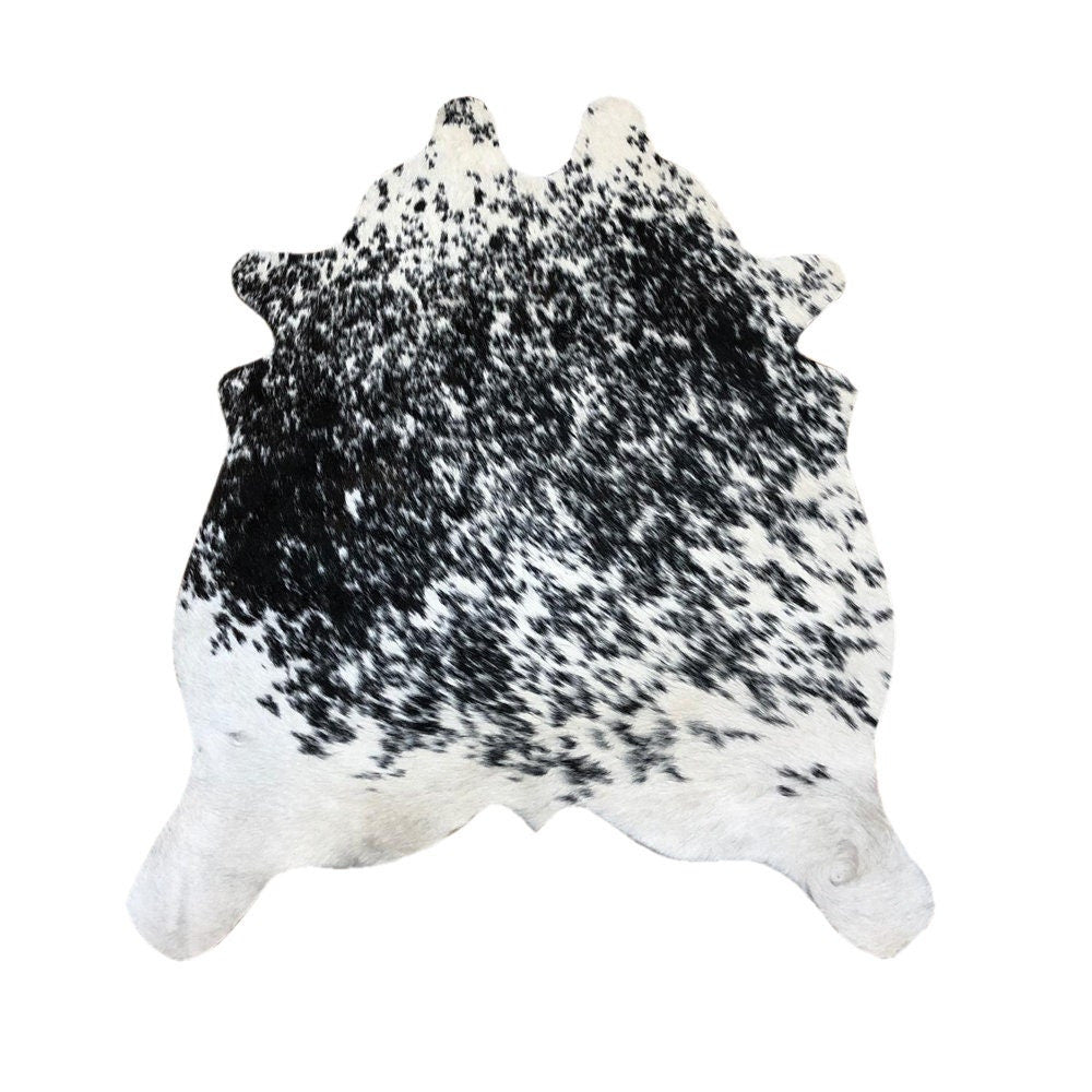 Mini Cowhide Rug | Bi-Color Cut-Out Hair-On – 30×40 in