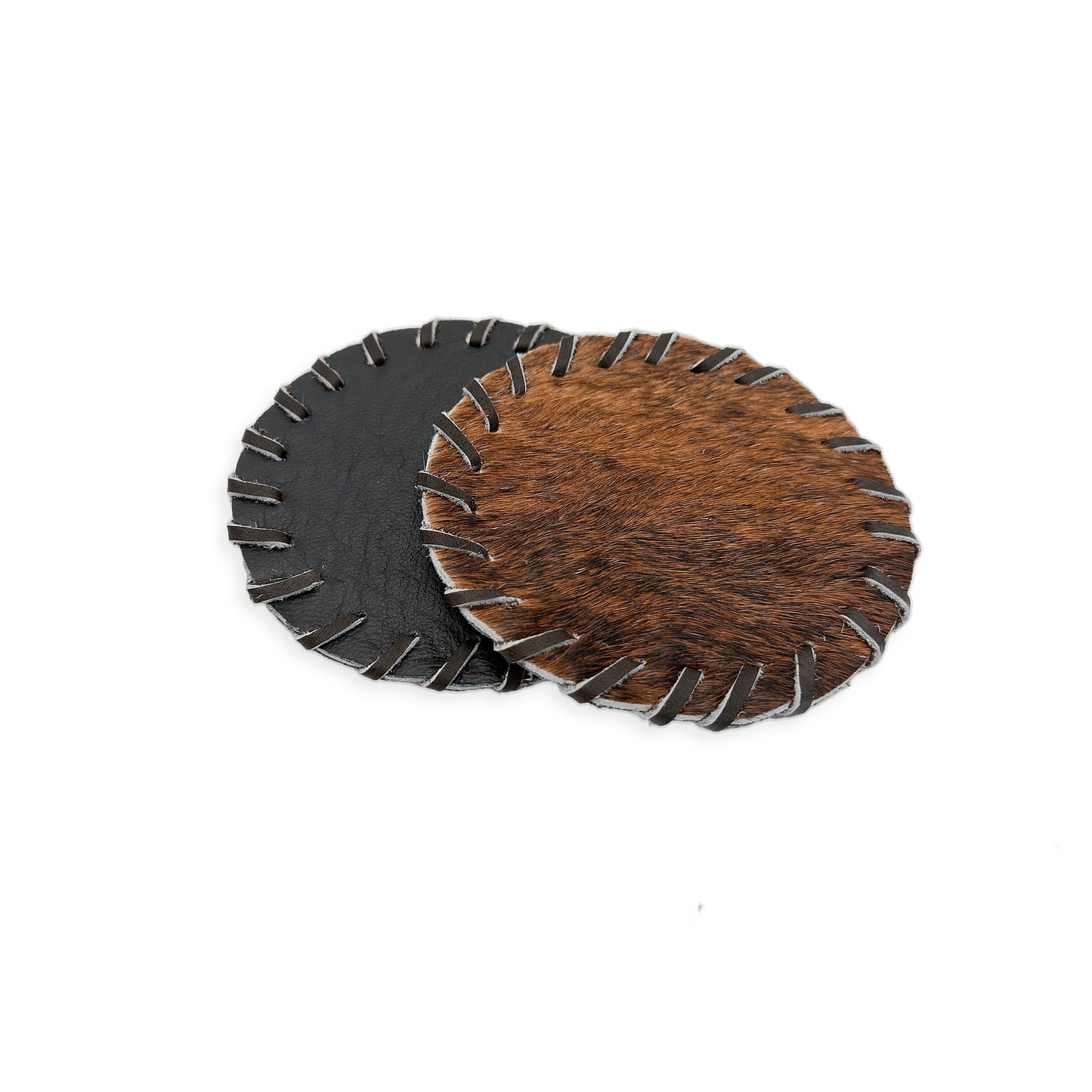 Authentic Cowhide Placemats & Coasters Rectangular Laced - Pick & Get Rustic Elegance for Your Table