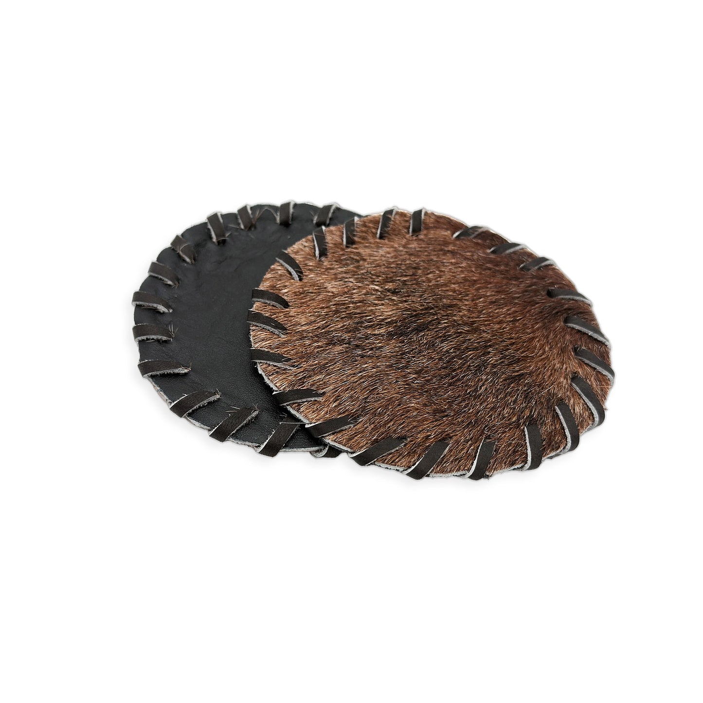 Authentic Cowhide Placemats & Coasters Rectangular Laced - Pick & Get Rustic Elegance for Your Table