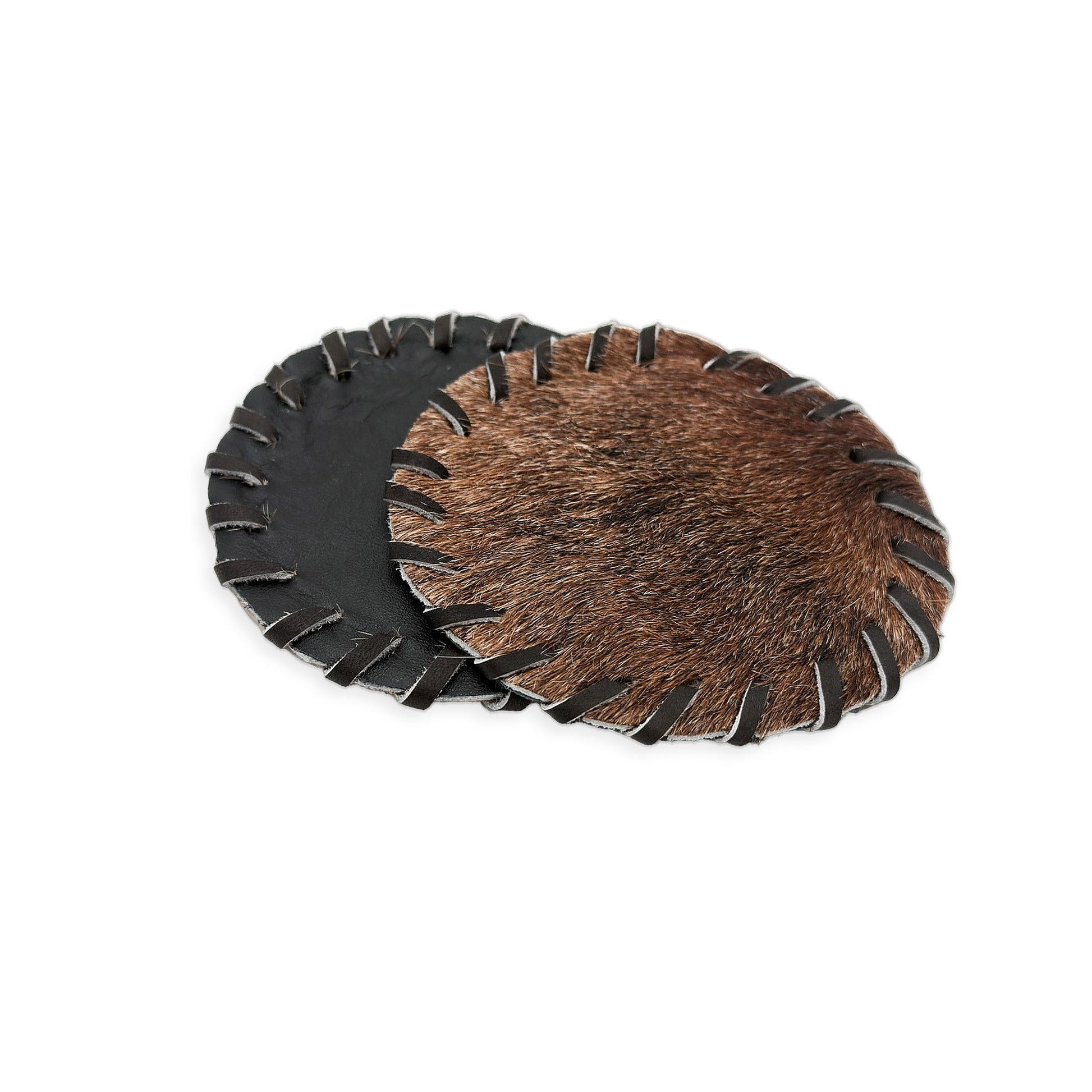 Authentic Cowhide Placemats & Coasters Rectangular Laced - Pick & Get Rustic Elegance for Your Table