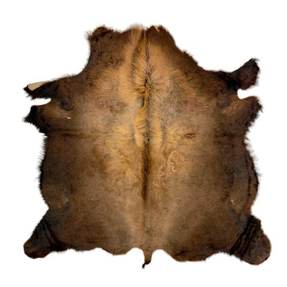 Bison/Buffalo Hair-On Good Second Grade Hide Large