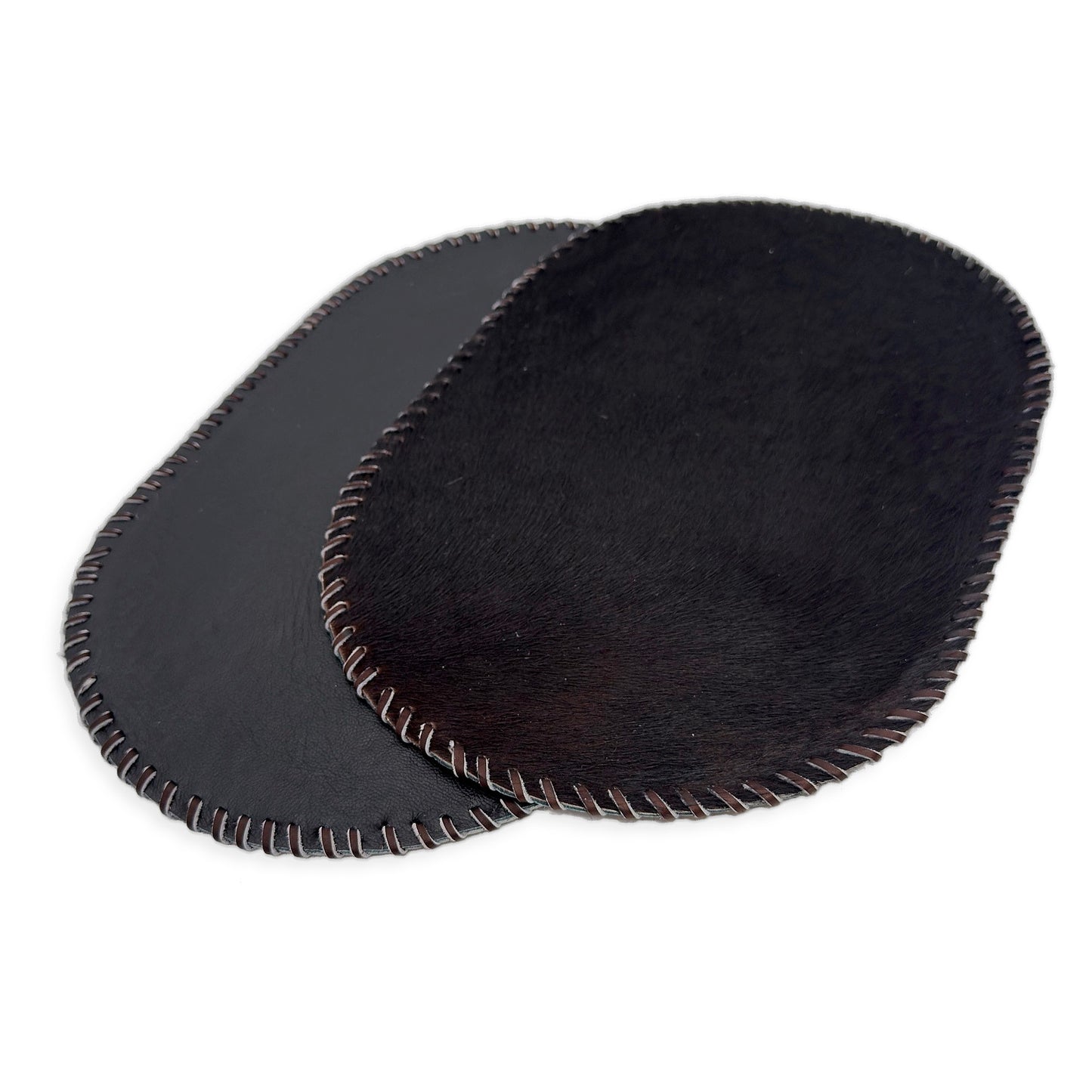 Authentic Cowhide Placemats & Coasters Oval Laced - Pick & Get Rustic Elegance for Your Table
