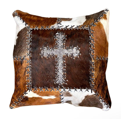 Cowhide Pillow Cover | Full-Hide Hair-On – 16 x 16 in
