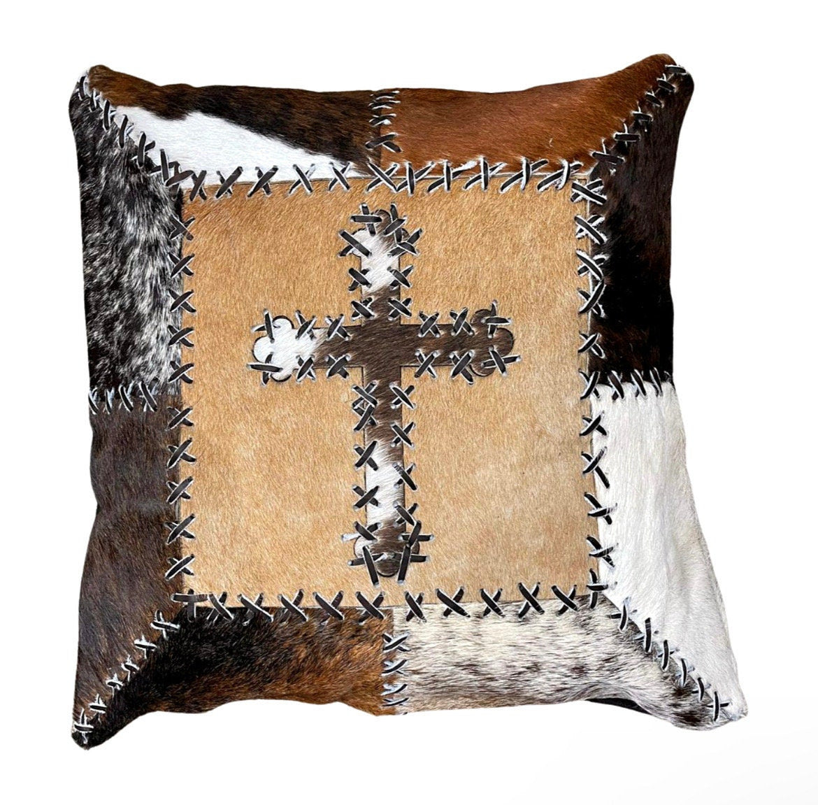 Cowhide Pillow Cover | Full-Hide Hair-On – 16 x 16 in
